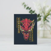 Caraxes Hoofd Jaar van de Draak | 恭喜發財 Briefkaart (Staand voorkant)