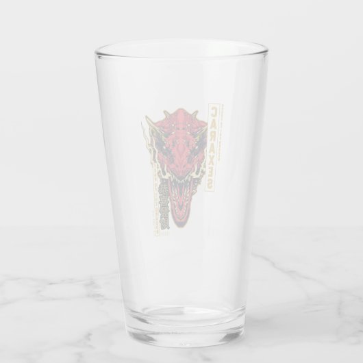 Caraxes Hoofd Jaar van de Draak | 恭喜發財 Glas (Achterkant)