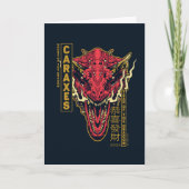 Caraxes Hoofd Jaar van de Draak | 恭喜發財 Kaart (Voorkant)