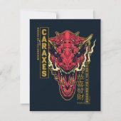 Caraxes Hoofd Jaar van de Draak | 恭喜發財 Notitiekaartje (Voorkant)