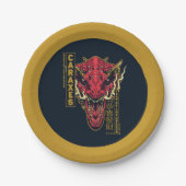 Caraxes Hoofd Jaar van de Draak | 恭喜發財 Papieren Bordje (Voorkant)