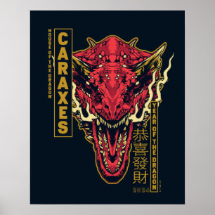 Caraxes Hoofd Jaar van de Draak   恭喜發財 Poster