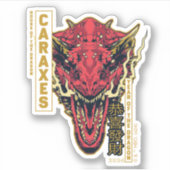 Caraxes Hoofd Jaar van de Draak | 恭喜發財 Sticker (Voorkant)