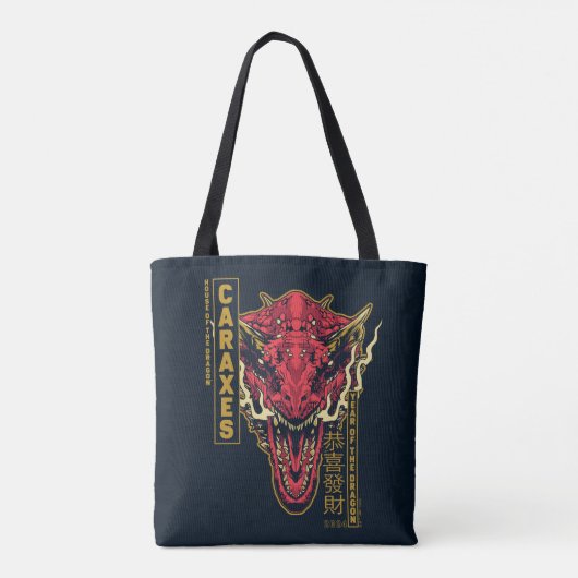 Caraxes Hoofd Jaar van de Draak | 恭喜發財 Tote Bag (Achterkant)