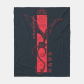 Caraxes in Flight Banner Chinees Nieuwjaar | 萬事如意 Fleece Deken (Voorkant)