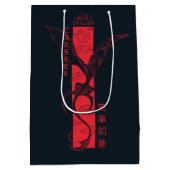 Caraxes in Flight Banner Chinees Nieuwjaar | 萬事如意 Medium Cadeauzakje (Achterkant)