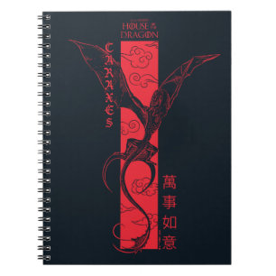 Caraxes in Flight Banner Chinees Nieuwjaar 萬事如意 Notitieboek