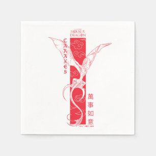 Caraxes in Flight Banner Chinees Nieuwjaar   萬事如意 Servet