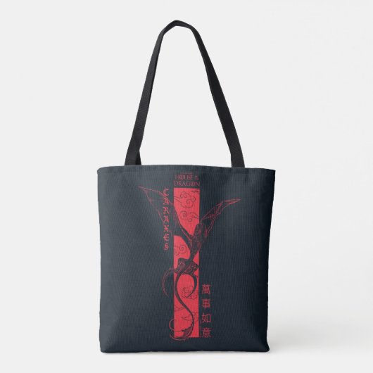 Caraxes in Flight Banner Chinees Nieuwjaar | 萬事如意 Tote Bag (Achterkant)