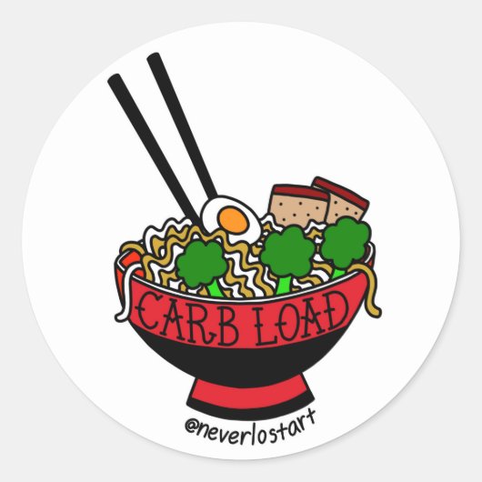 Carb Load Ramen Sticker (Voorkant)