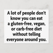 Carb-vrij Briefkaart (Voorkant)