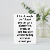 Carb-vrij Briefkaart (Staand voorkant)