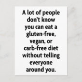 Carb-vrij Briefkaart (Voorkant)