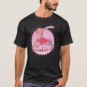 Carbie I Love Carbs Brood Pasta Pizza Retro Roze S T-shirt