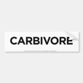Carbivore Bumpersticker (Voorkant)