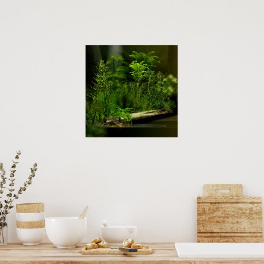 carbo deep forest 2 poster (Keuken)