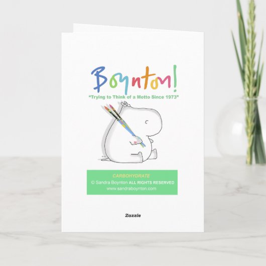 CARBOHYDRAAT KAART (Achterkant)