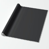 Carbon Black Cadeaupapier (Uitgerold)