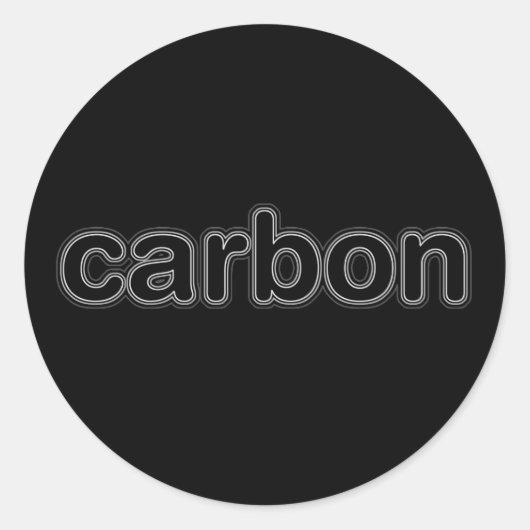 Carbon Brand Ronde Sticker (Voorkant)