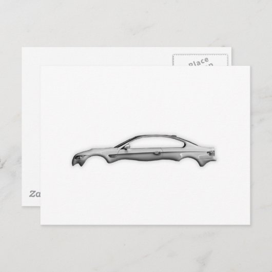 Carbon Car M3 3D Mode Accessory Transparant Briefkaart (Voorkant / Achterkant)