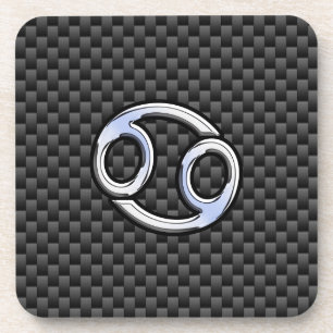 Carbon Carbon Carbon Print Zodiac Symbool Carbon Bier Onderzetter