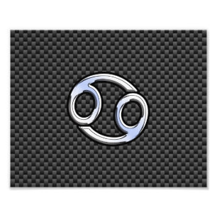 Carbon Carbon Carbon Print Zodiac Symbool Carbon Foto Afdruk