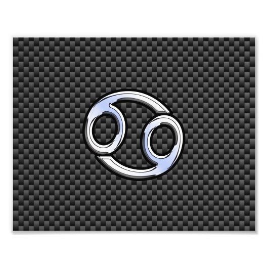 Carbon Carbon Carbon Print Zodiac Symbool Carbon Foto Afdruk (Voorkant)