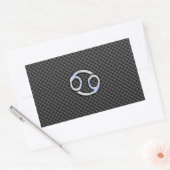 Carbon Carbon Carbon Print Zodiac Symbool Carbon Rechthoekige Sticker (Envelop)