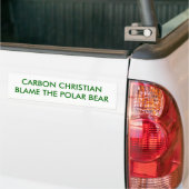 CARBON CHRISTIANBLAME HET POLAIRE BEER BUMPERSTICKER (Op Truck)