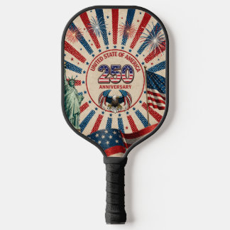 Carbon Fiber 250 USA Verjaardag Pickleball Paddle 