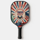 Carbon Fiber 250 USA Verjaardag Pickleball Paddle (Achterkant)