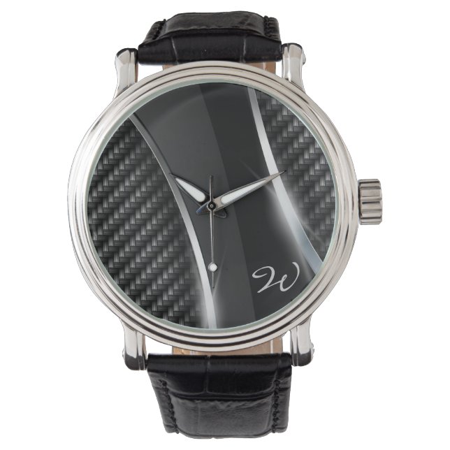 Carbon Fiber 3 horloge (Voorkant)