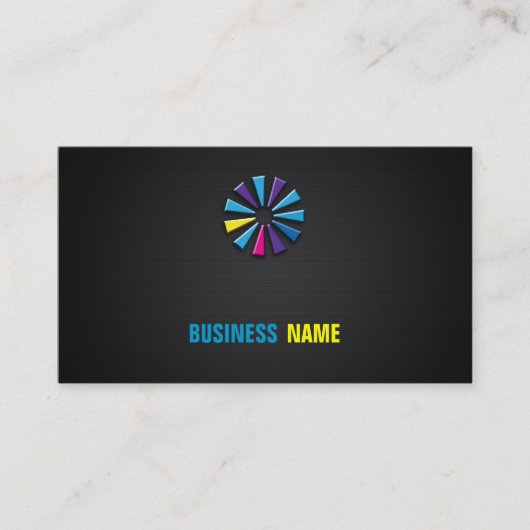 Carbon Fiber Effect Logo Visitekaartje (Voorkant)