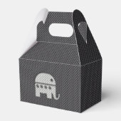 Carbon Fiber Elephant Republikeins Partij Symbool Bedankdoosjes (Voorkant Zijde)