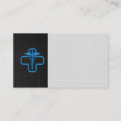 Carbon Fiber | Health Doctor Logo Visitekaartje (Achterkant)
