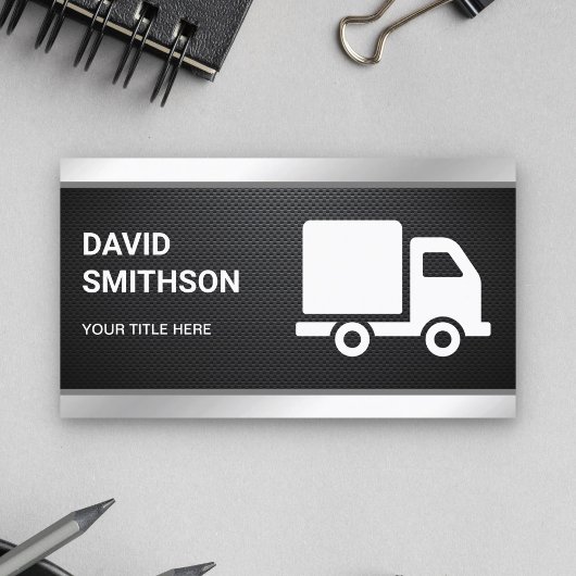 Carbon Fiber Logistiek Transportation Cargo Truck Visitekaartje