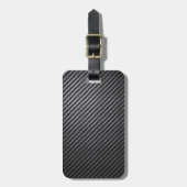 Carbon Fiber Pattern Bagagelabel (Voorkant verticaal)