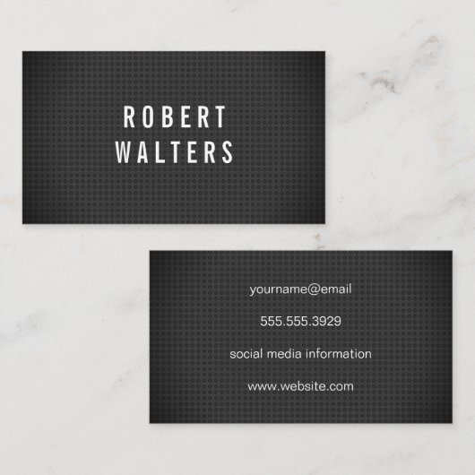 Carbon Fiber Pattern Visitekaartje (Voorkant / Achterkant)