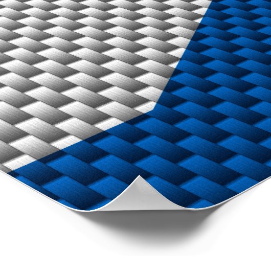 Carbon Fiber Print Schotse vlag (Hoek)