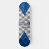 Carbon Fiber Print Schotse vlag Skateboard (Voorkant)
