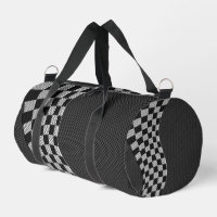 Carbon Fiber Style Geruite Racing Flag Wave