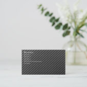 CARBON FIBER VISITEKAARTJE (Staand voorkant)