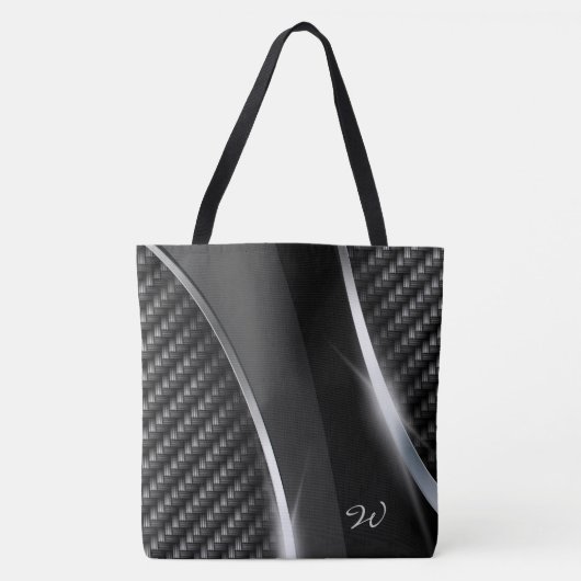 Carbon Fibre 3 All-Over-Print Canvas tas (Voorkant)