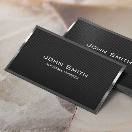Carbon Fibre Aerospace Engineer Visitekaartje
