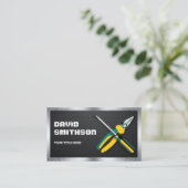 Carbon Fibre Handyman Repair Tools Electron Visitekaartje (Staand voorkant)