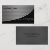 Carbon Fibre Metal Professional Black Visitekaartje (Voorkant / Achterkant)