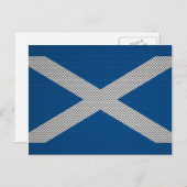 Carbon Fibre Print Scotland Flag Decor Briefkaart (Voorkant / Achterkant)