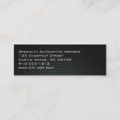 Carbon Fibre Professional Slim-Visitekaartjes Mini Visitekaartje (Achterkant)