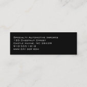 Carbon Fibre Professional Slim-Visitekaartjes Mini Visitekaartje (Achterkant)