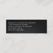 Carbon Fibre Professional Slim-Visitekaartjes Mini Visitekaartje (Achterkant)